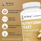 Dr. Berg Nutritionals Comprimidos de Levadura Nutricional con Vitamina B12 – Complejo B Completo – Sabor Vainilla Orgánica – 270 Comprimidos Veganos