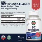 KAL Vitamina B12 Metilcobalamina 1000mcg - 120 Micro Comprimidos ActivMelt