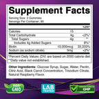 Vitabod Gominolas de Biotina 10,000 mcg – 180 Gominolas Veganas para Cabello, Piel y Uñas – Sin OGM, Sin Gluten, Sabor Frambuesa