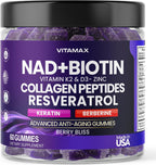 Vitamax Gominolas Antiedad NAD+ Resveratrol Berberina Biotina