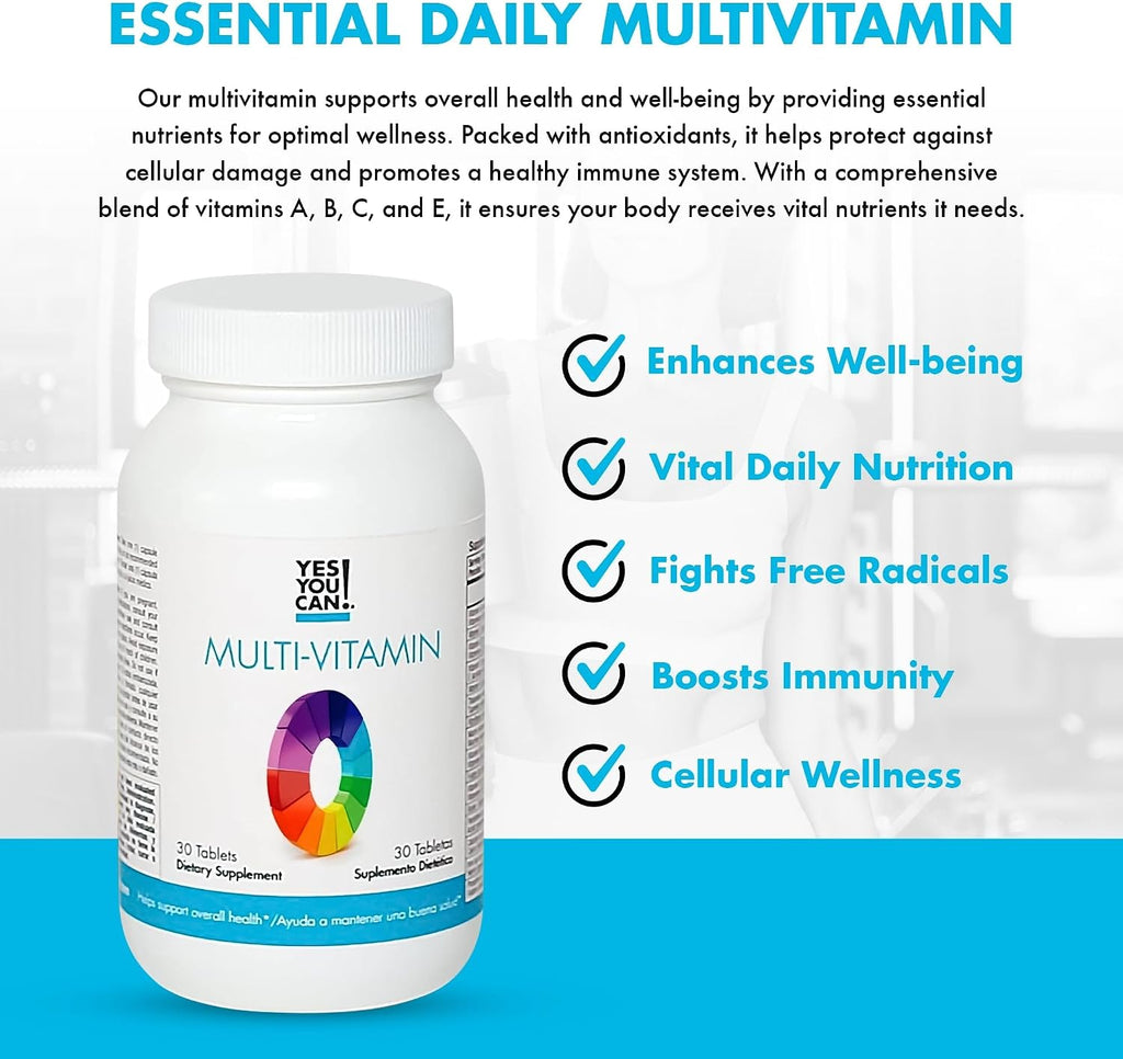 Yes You Can! Multivitamínico Diario para Hombres y Mujeres - 30 Comprimidos