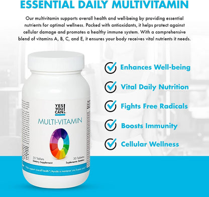 Yes You Can! Multivitamínico Diario para – Función inmunitaria: Las vitaminas C, D y el zinc contribuyen al – Image 2