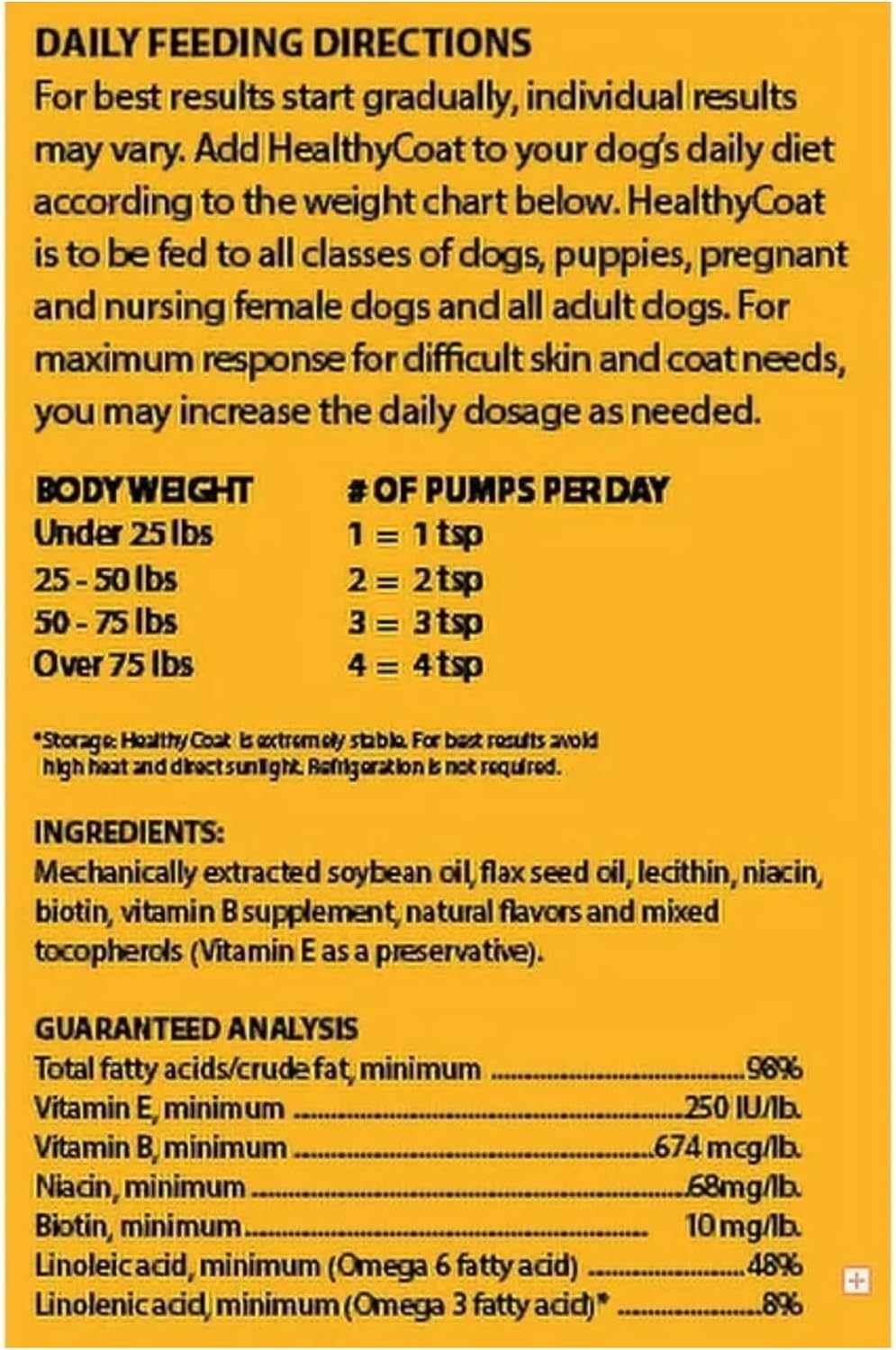 HealthyCoat Suplemento para Perros con Omega 3 y 6, Sabor a Tocino - 1 Galón