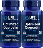 Life Extension Optimized Quercetin Capsules, 60 Vegetarian Capsules (3-Pack)