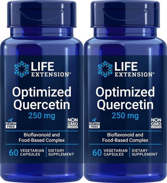 Life Extension Quercetina Optimizada, 60 Cápsulas Vegetarianas (Paquete de 2)