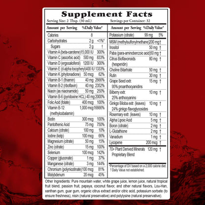 Buried Treasure Active 55 Plus – Multivitamínico Líquido con Antioxidantes y Hierbas – 32 oz (Pack de 4) – Image 2
