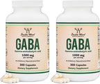 GABA 1000mg 300 Cápsulas - Promueve la Calma y la Relajación