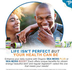 Power By Naturals Sea Moss Plus – Cápsulas Orgánicas de Musgo de Mar Irlandés con Bladderwrack y Raíz de Bardana – 120 Cápsulas (Suministro para 2 Meses)