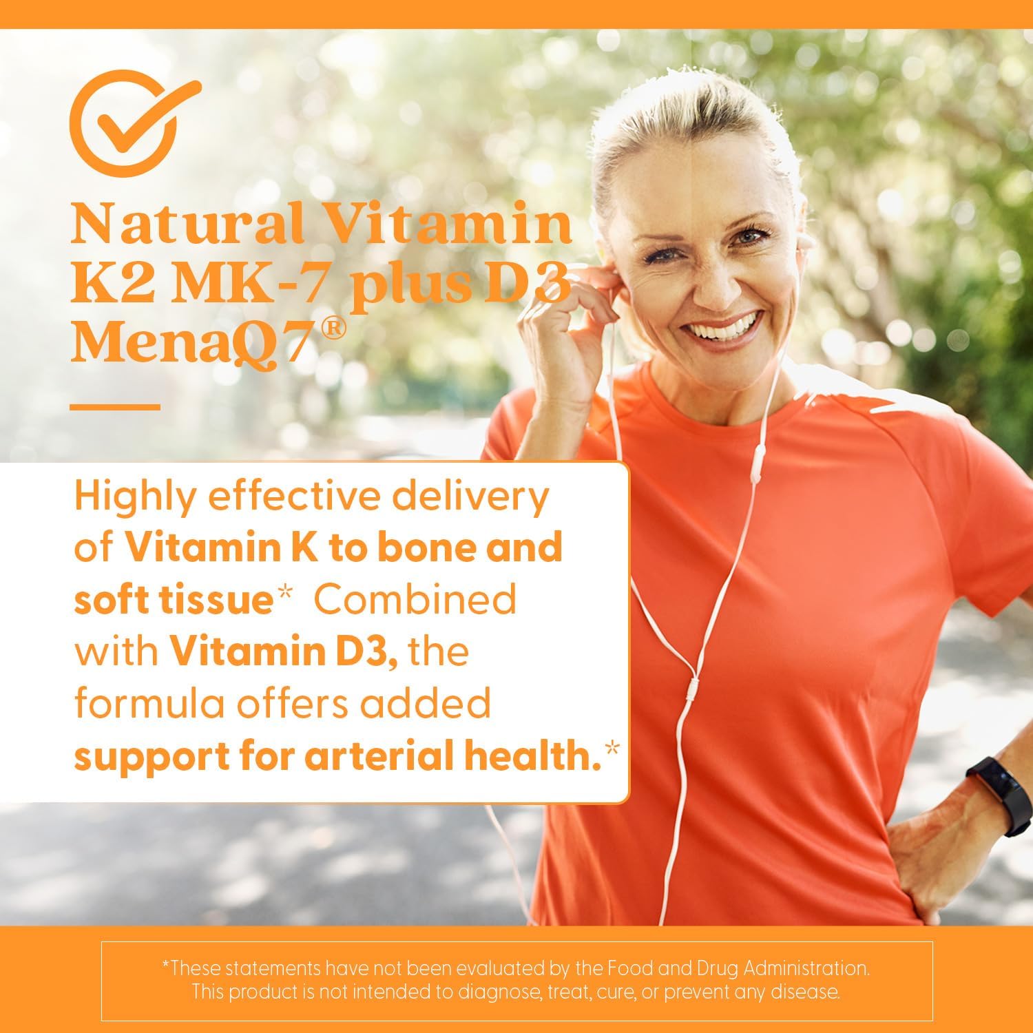 Doctor's Best Vitamina D3 y K2 MK-7 (MenaQ7) - 60 Cápsulas Veganas
