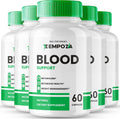 Zempoza Blood Formula Supplement Capsules, Fórmula Avanzada para la Salud Sanguínea con Vitamina C, Zinc y Canela (5 Envases)