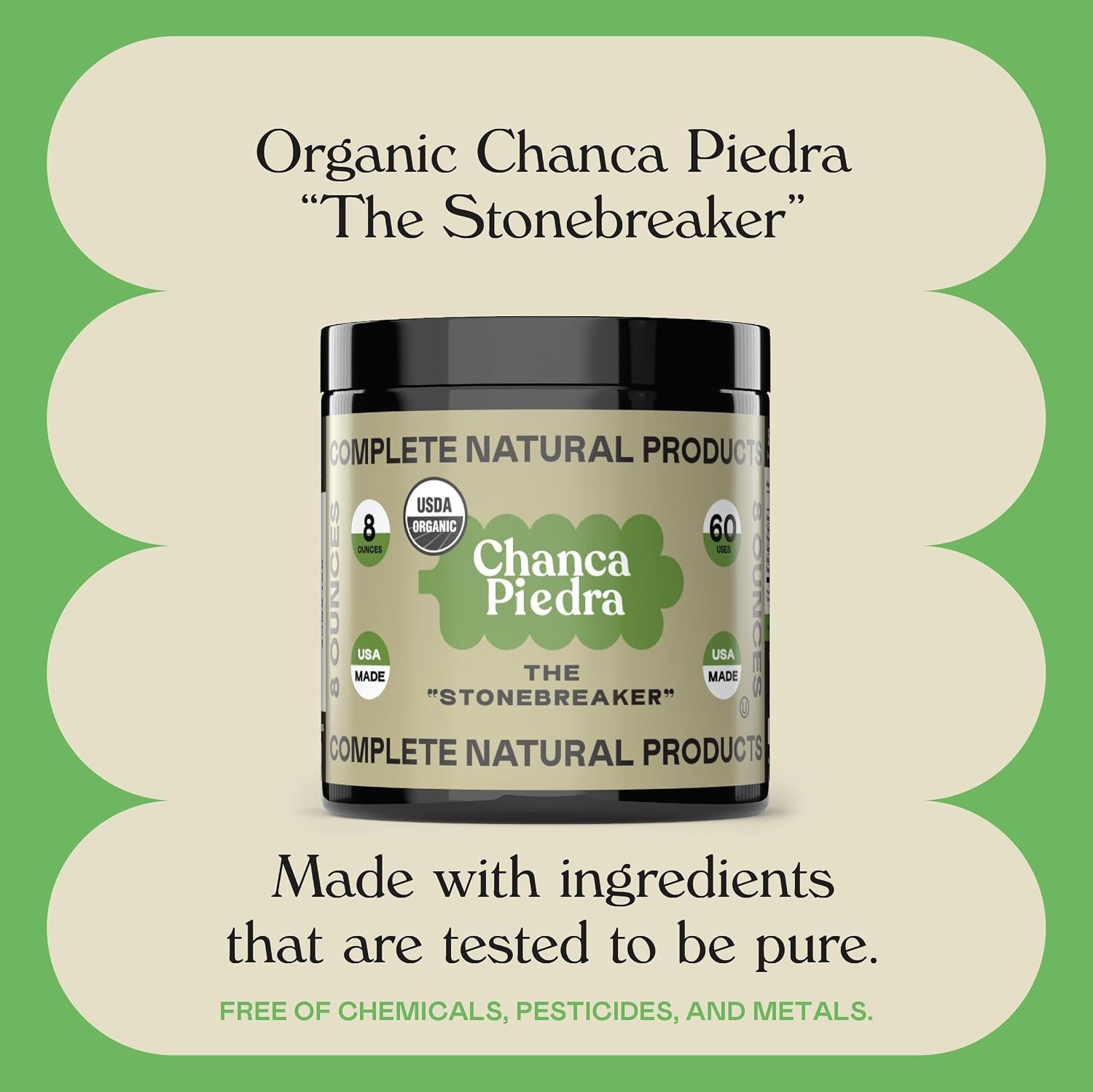 Polvo Orgánico de Chanca Piedra 8 oz - Completo Natural Products