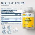 SOLARAY Bio Vitamina E con Selenio - 60 Cápsulas Blandas