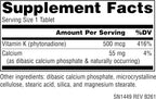 Source Naturals Vitamina K1 500 mcg - 100 Tabletas de Filoquinona