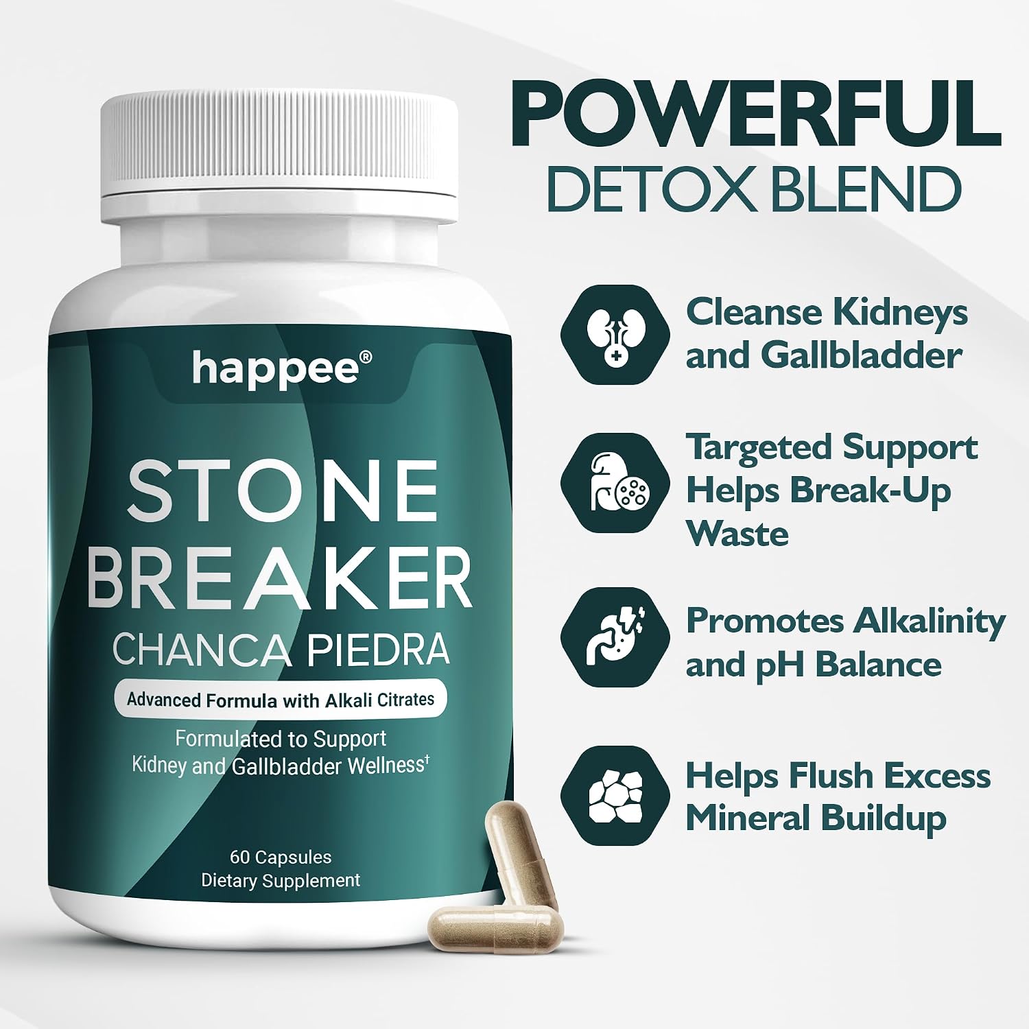 Happee Chanca Piedra Stone Breaker - 60 Cápsulas
