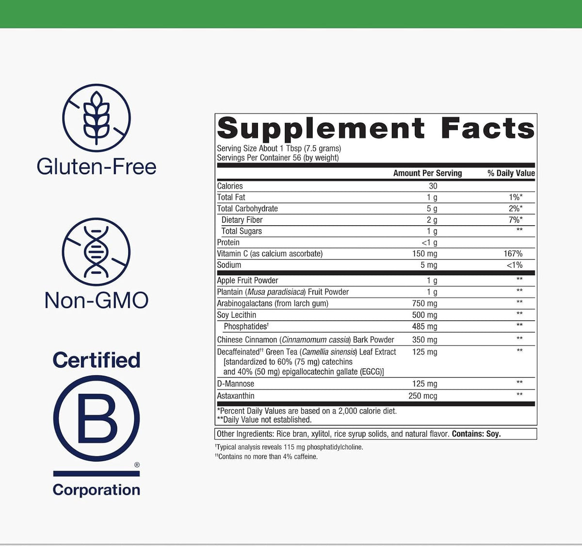 Metagenics G.I. Support - Polvo para la – Extracto de té verde (Camellia sinensis): Rico en polifenoles, – Image 2