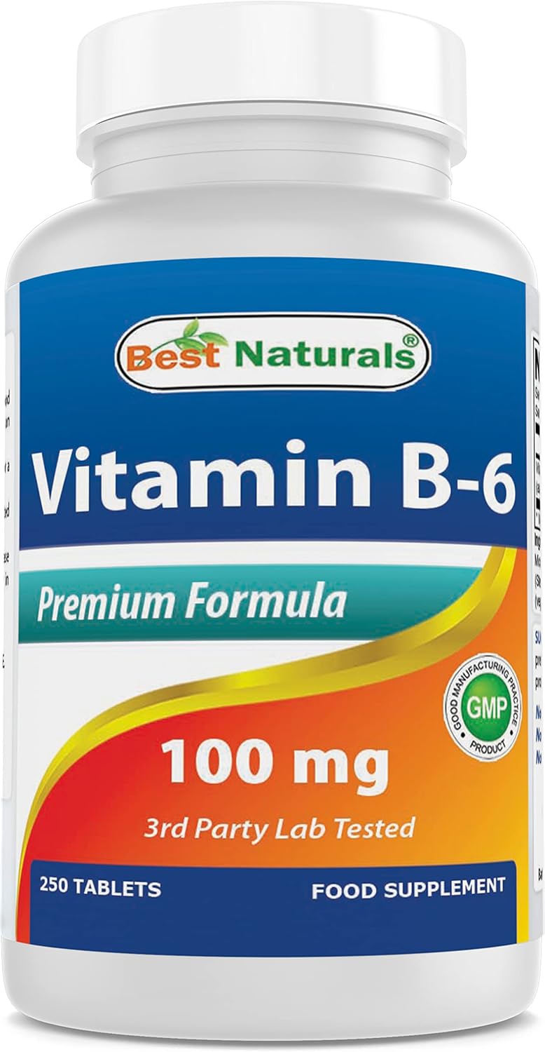 Best Naturals Vitamina B6 100 mg, 250 comprimidos