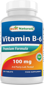 Best Naturals Vitamina B6 100 mg, 250 comprimidos