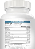 Nutrition Strength Cardio Support for Dogs with Antioxidants, L-Carnitine, L-Taurine, Coenzyme Q10 and Vitamin E, 120 Chewable Tablets