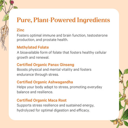 Vita·Min·Vitality Multivitamínico Natural – Cordyceps : un hongo medicinal que, junto con el zinc, apoya la – Image 5