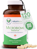 Microbiome Balance – Suplemento para la Salud Digestiva con Monolaurina y Ácido Caprílico – 120 Cápsulas
