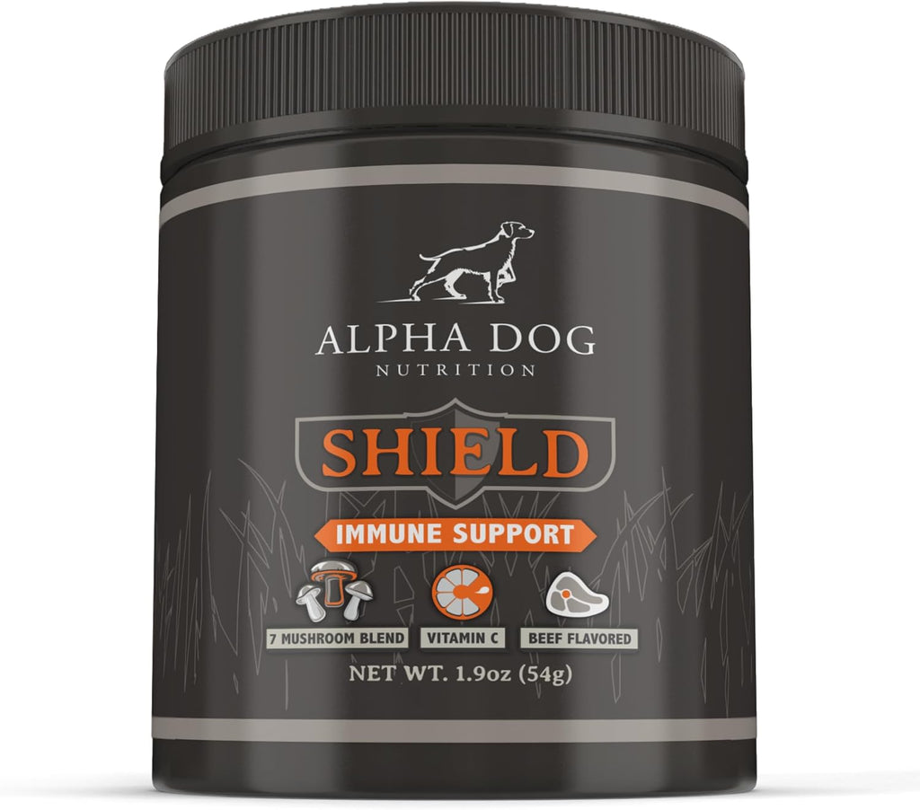 Shield Allergy Immune Support para Perros Pequeños - Complejo de 7 Setas Medicinales + Vitamina C - 54g
