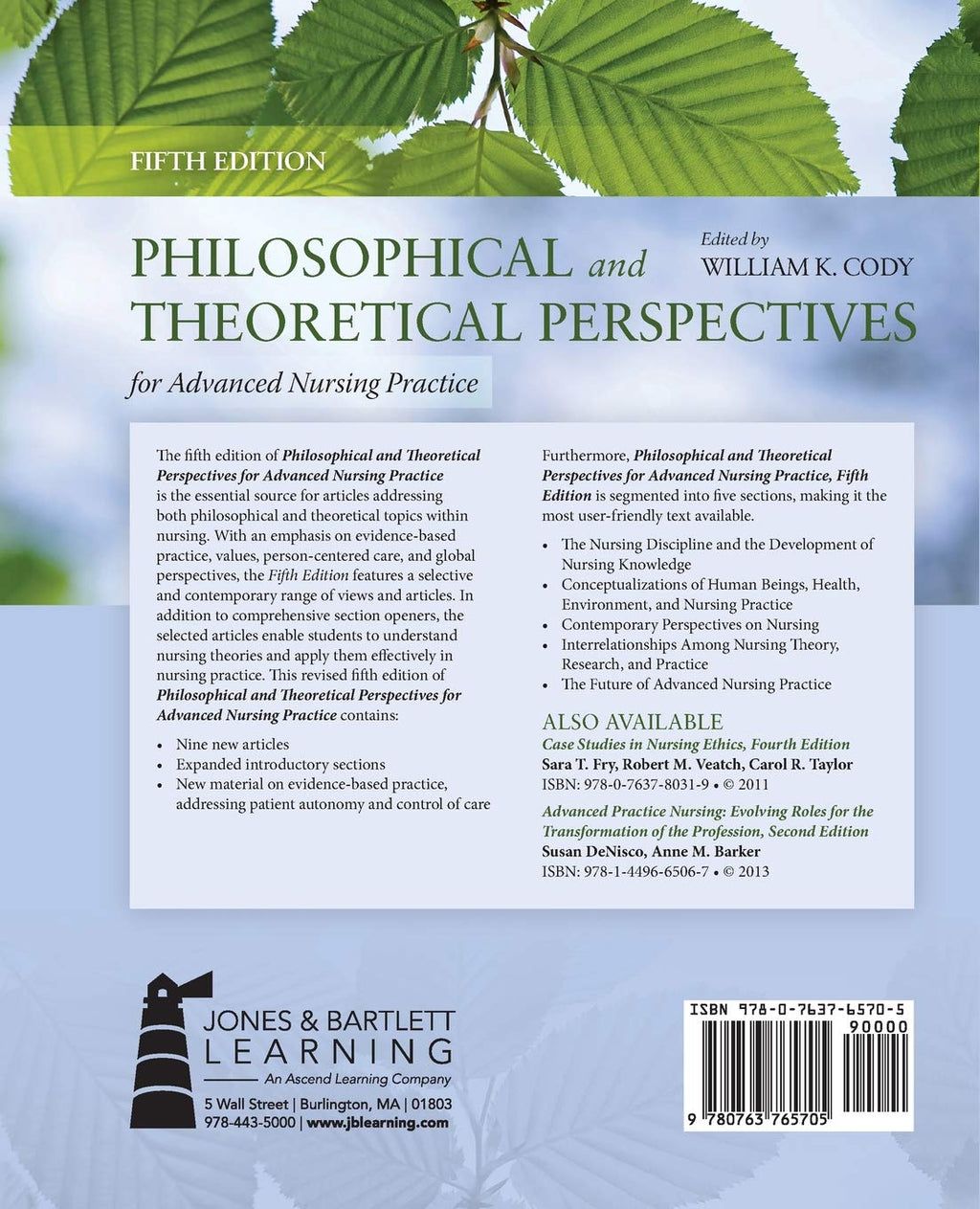 Philosophical and Theoretical Perspectives for Advanced Nursing Practice: .