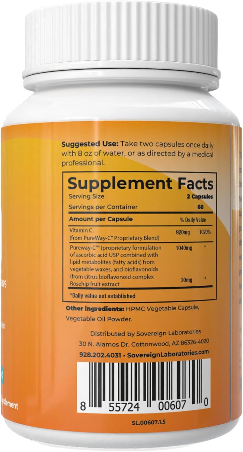 Vital C-LD - Vitamina C Liposomal - 530mg Cápsulas - 120 Unidades