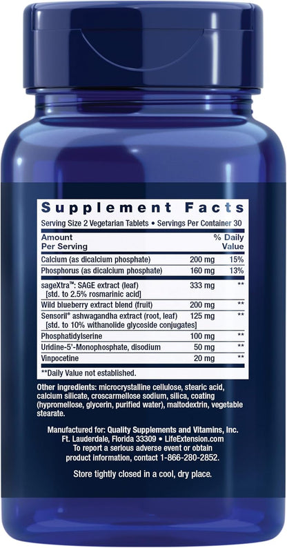 Life Extension Cognitex Elite, 60 – Ashwagandha: Conocida por sus propiedades adaptogénicas, la ashwagandha ayuda – Image 2