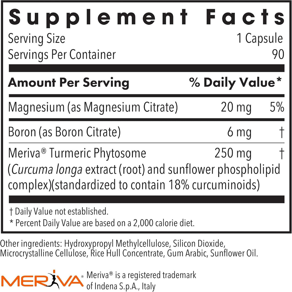 Allergy Research Group Boron Curcumin Complex - 90 Cápsulas Vegetarianas