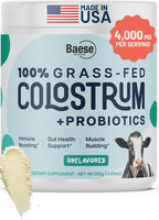 Baese Nutrition Colostro Bovino 4000mg con Probióticos - Sabor Chocolate (220.98g)