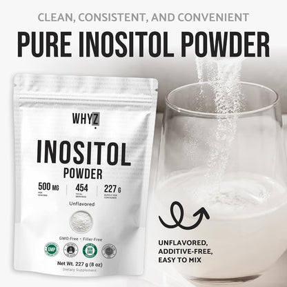 Inositol Powder 8oz, Natural Inositol Supplement for Ovarian Support, Fertility and Hormonal Balance, Pure Inositol Powder, – Image 5
