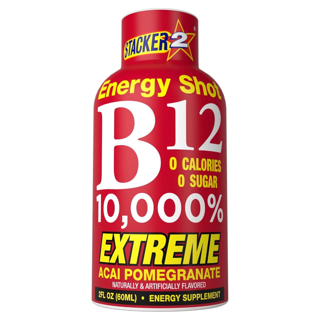 Stacker 2 Complejo B12 B6 B3 Líquido - Pack 24 Shots Energía