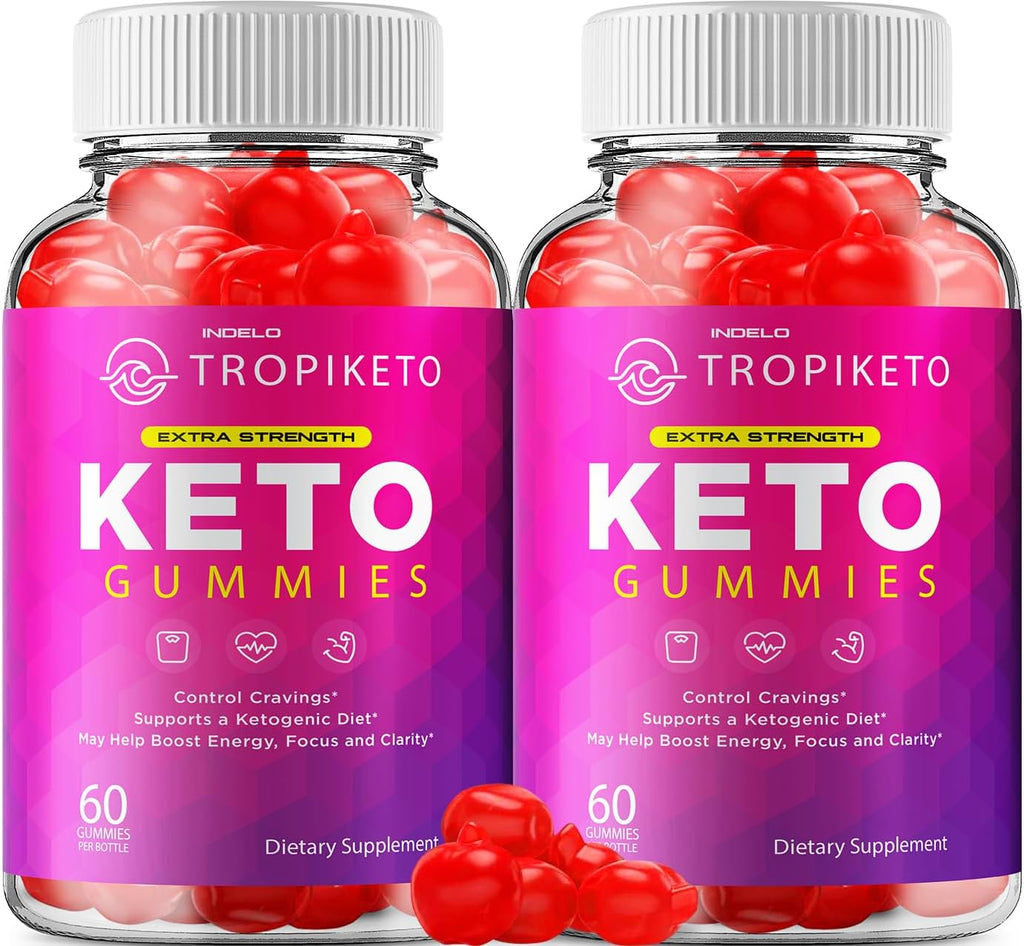 TropiKeto Keto ACV Gummies Maximum Strength – 2 Pack (120 Gummies)