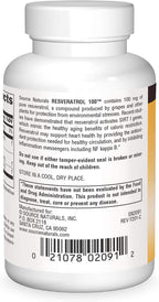 Source Naturals Resveratrol 100 - 100 mg, 60 Cápsulas Vegetarianas