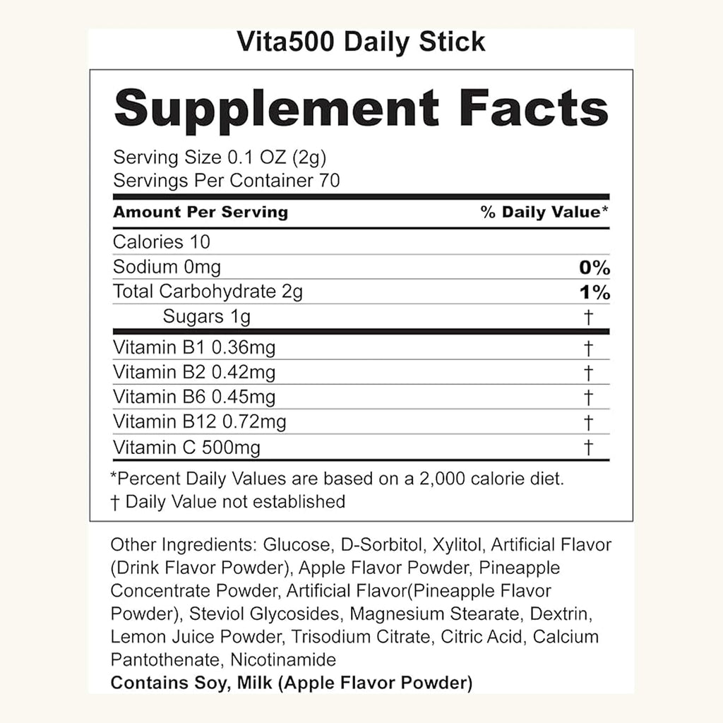 KWANGDONG Vita500 Multivitamínico en Polvo - 70 Sticks de 500mg