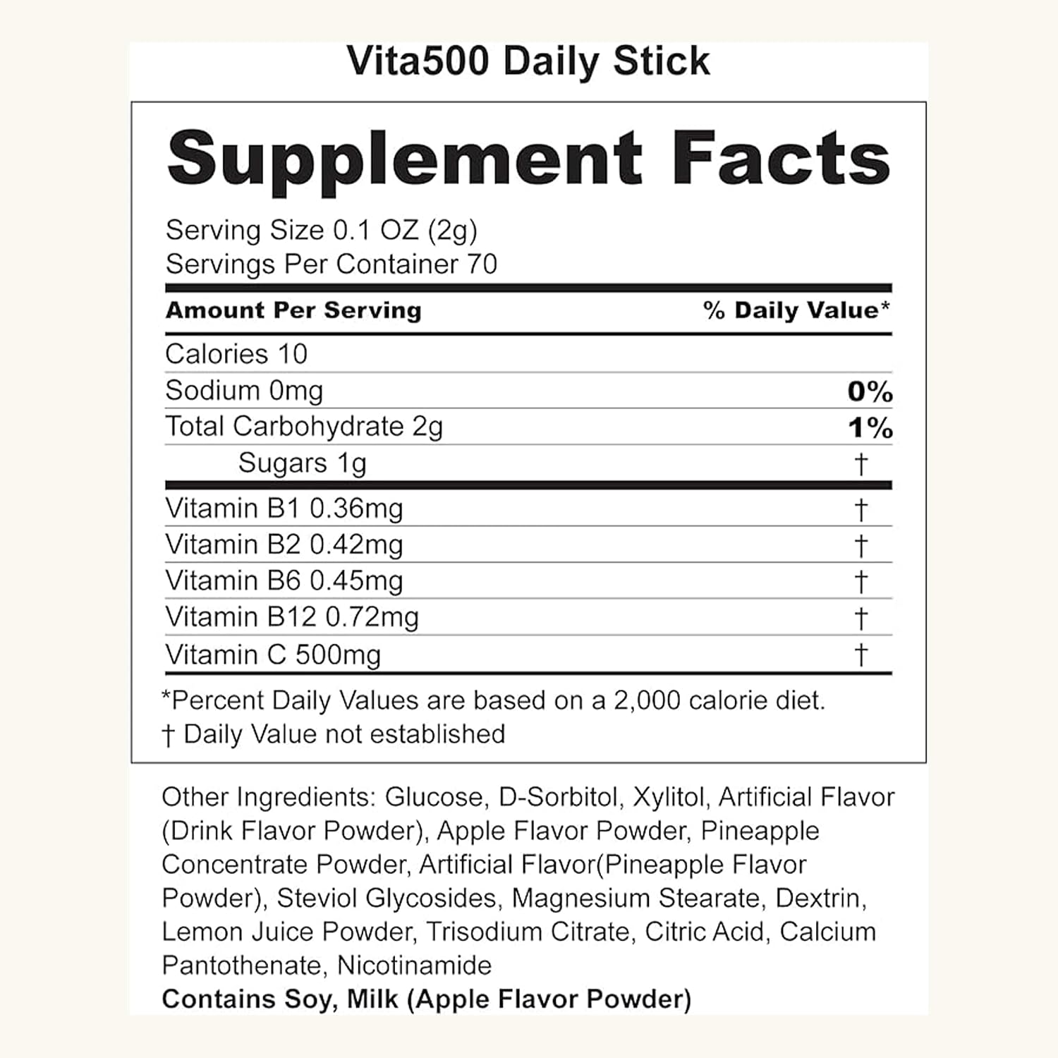 KWANGDONG Vita500 Multivitamínico en Polvo - 70 Sticks de 500mg