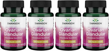 Swanson Ovarian Glandular - Complemento para la Salud Glandular Femenina - 2 Frascos de 60 Cápsulas (250 mg cada una) – Image 8