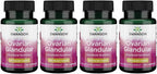 Swanson Ovarian Glandular – Suplemento natural para el equilibrio glandular femenino (60 cápsulas, 250 mg cada una, pack de 4)