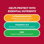 Ocuvite Vitamin and Mineral Supplement for Eye Health, Gummies with Zinc, Vitamins C and E, Lutein, and Zeaxanthin, 60 Gummies