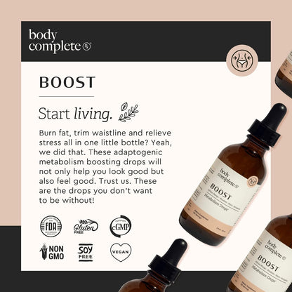 Boost Drops con Maca, Aminoácidos y Rhodiola - Suplemento Líquido para Energía y Digestión, 60 ml – Image 3