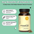 Future Kind Vitamina D3 2500 IU - Complemento Alimenticio Vegano de Líquenes, 30 Cápsulas