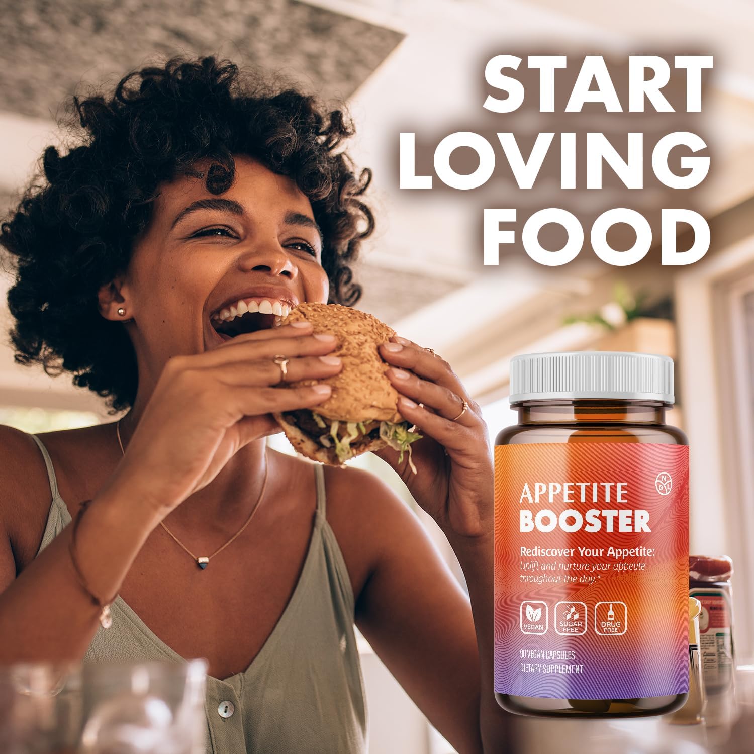 NGL Appetite Booster Extra Strength para Adultos Fortificado con Lisina, Ácido Fólico, Hierro, Tiamina y Complejo B