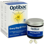 Optibac Probiotics Every Day Extra 30 Cápsulas | Probiótico Digestivo de Alta Potencia con 20 Mil Millones de UFC | Lactobacillus acidophilus NCFM | Vegano