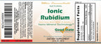 Good State Minerales Iónicos Líquidos - Rubidio Concentrado Ultra - (10 gotas equivalen a 5 mg) (100 porciones por envase)