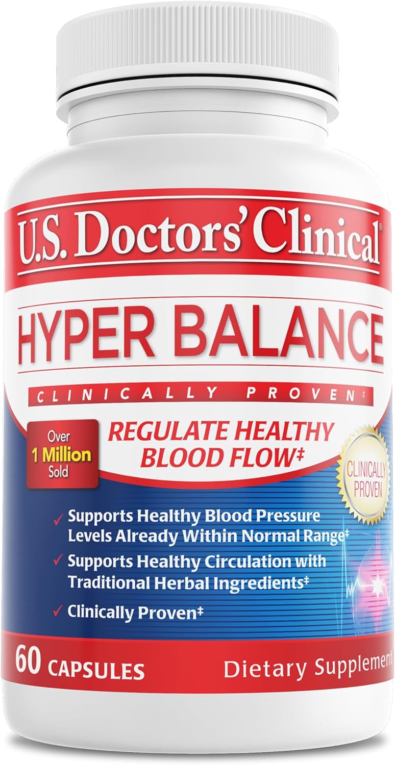 U.S. Doctors’ Clinical HyperBalance Apoyo Hepático con Corteza de Eucommia y Crisantemo Silvestre (60 Cápsulas)