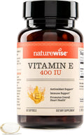 NatureWise Vitamina E 400 UI (180 mg) – 60 Cápsulas Blandas