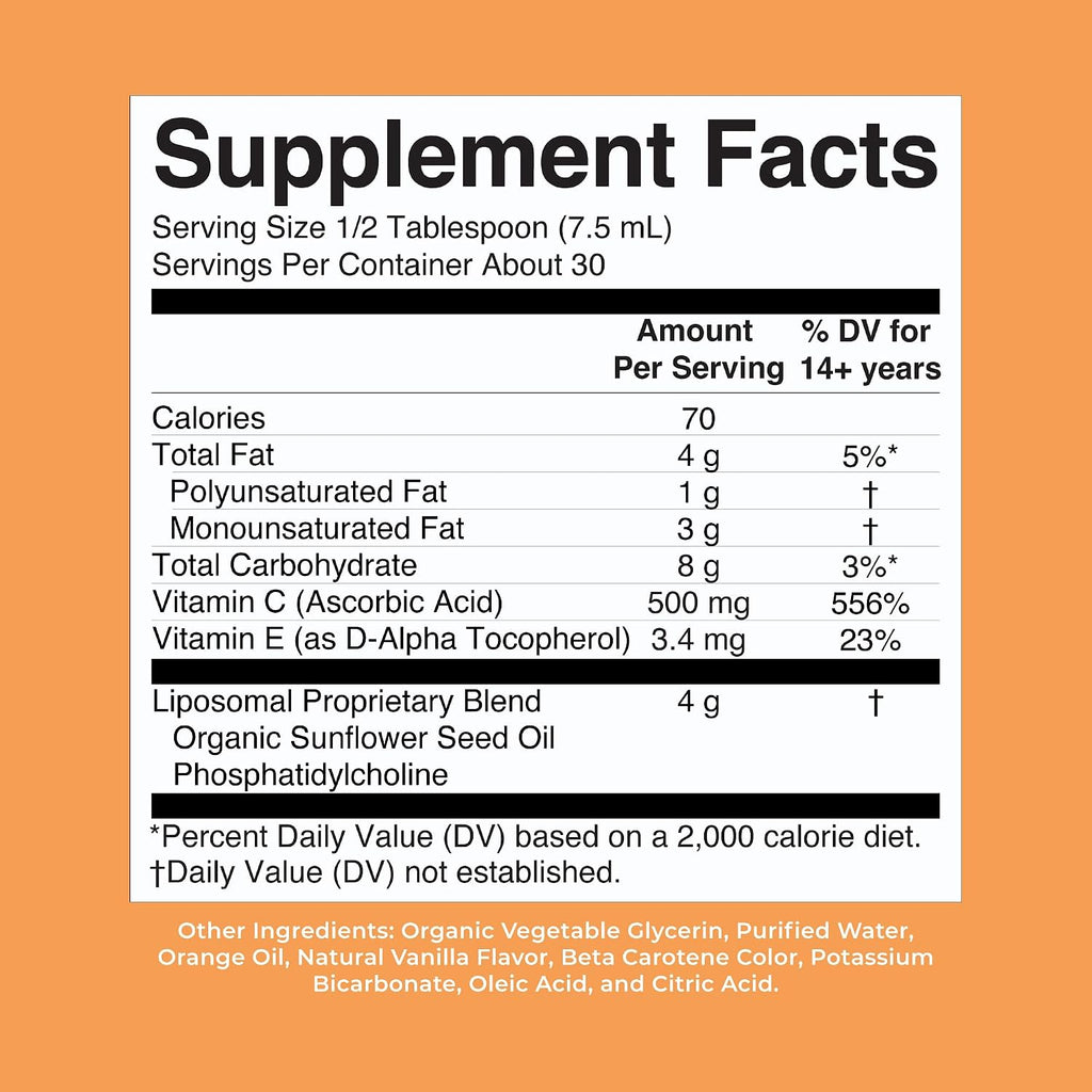 MaryRuth's Vitamina C Liposomal Líquida - Megadosis 500 mg