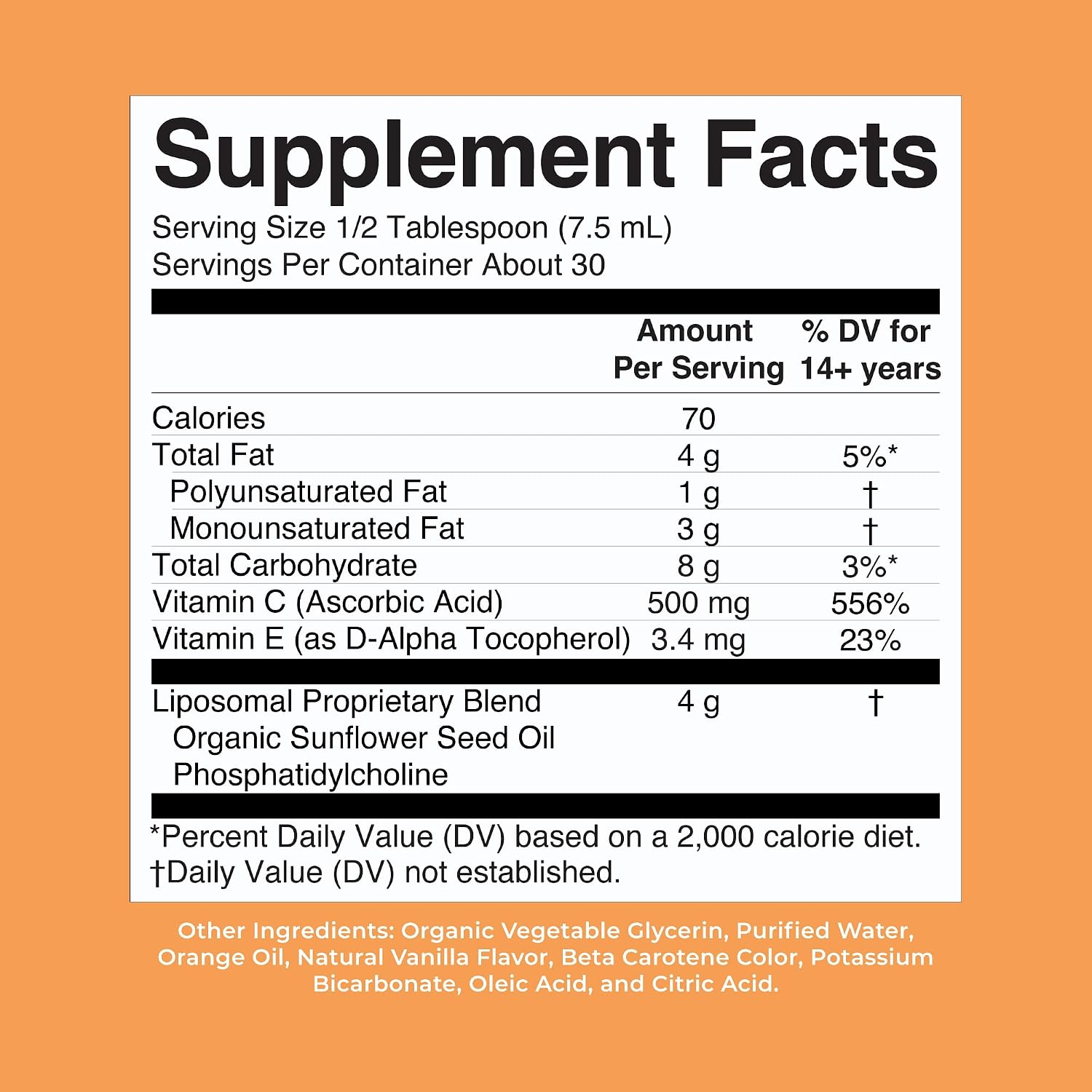 MaryRuth's Vitamina C Liposomal Líquida - Megadosis 500 mg