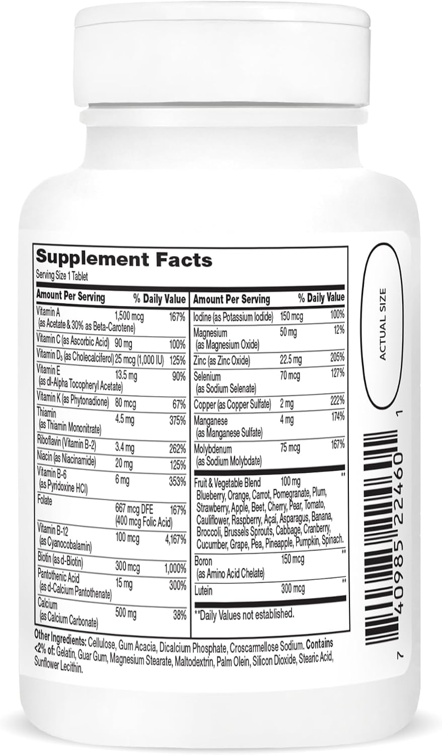 21st Century Wellify Multivitamínico para Mujeres 50+ con Minerales, 65 Comprimidos