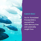 Garden of Life Dr. Formulated Prenatal DHA Fish Oil - 500mg DHA y DPA, 100% VD Vitamina D3, Omega 3 Embarazo, 30 Cápsulas